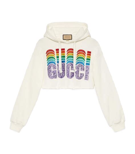 gucci crop hoodie|Gucci Sweatshirts & Hoodies for Women .